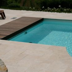 Kalkstein Poolrand Levante Crema