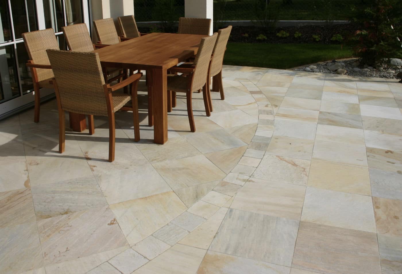 quarzsandstein terrassenplatten für außen