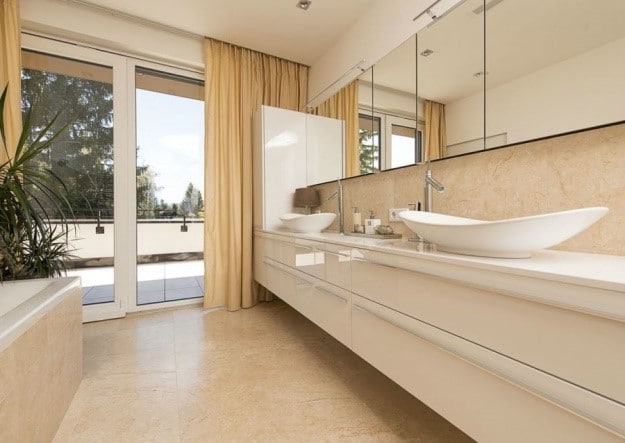 naturstein und fussbodenheizung6 Naturstein Luxusbadezimmer