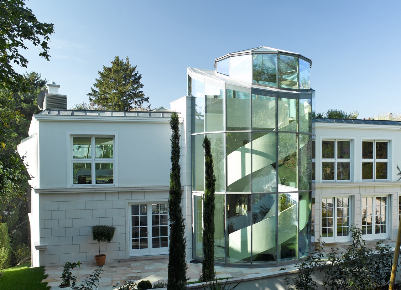 Fassade mit Kalkstein gestockt