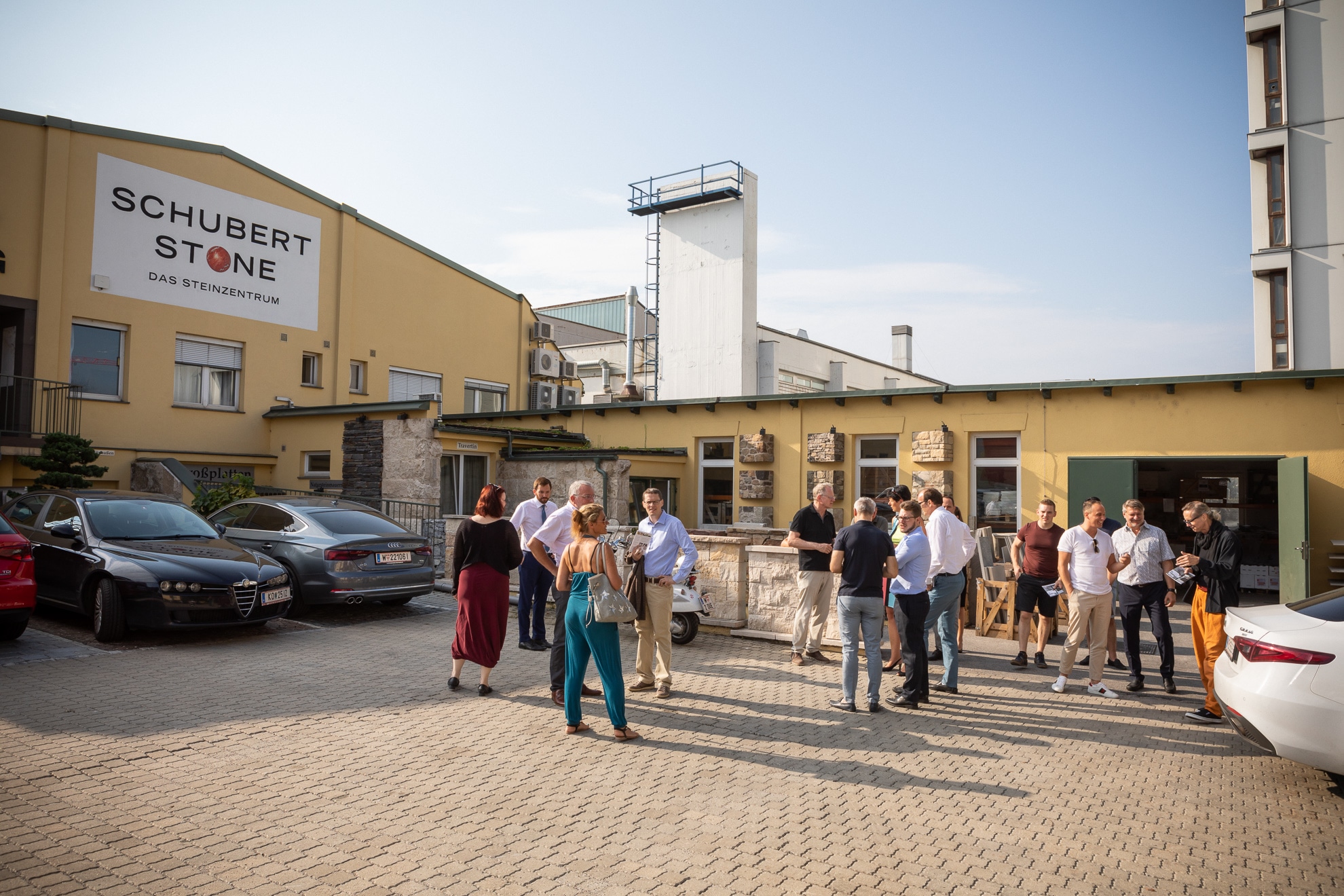 Business-Frühstück in der Terrassen-Ausstellung in Wien - SCHUBERT STONE
