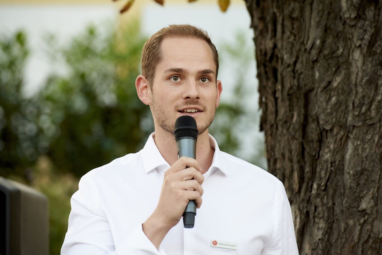 Moderation Mathias Schubert im Steinzentrum Wien