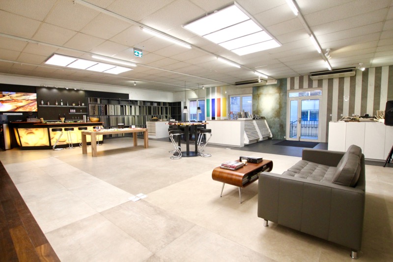 Steinplatten Ausstellung interieur in Wien SCHUBERT STONE