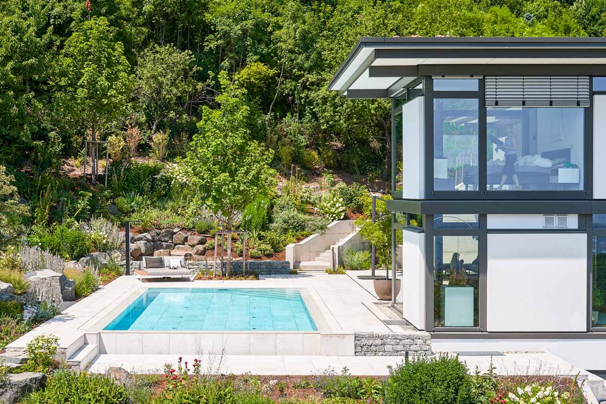 Technostein Caribbean Cream Terrassenplatten aus Feinsteinzeug